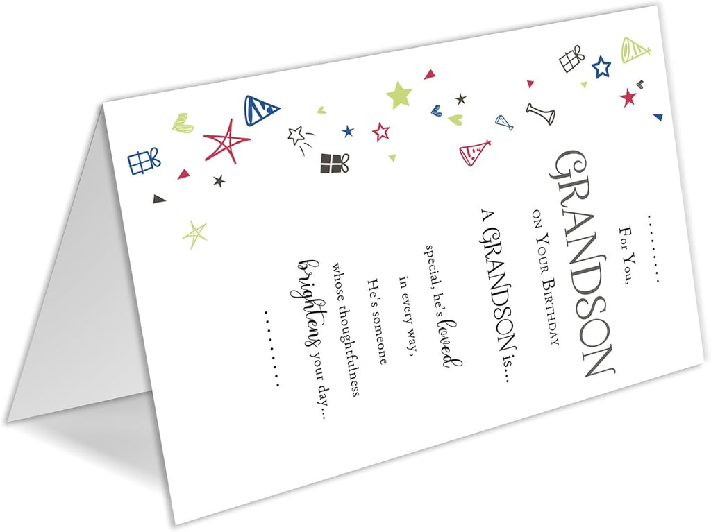 Grandson Birthday Card, Birthday Card Gitfs for Grandson