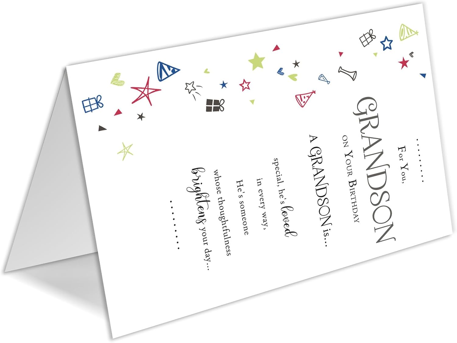 Grandson Birthday Card, Birthday Card Gitfs for Grandson