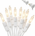 Warm White Christmas Lights, 21Ft 100 Incandescent Mini Bulbs, UL Certified, Connectable, Indoor and Outdoor, Perfect for Christmas Tree, Wreath, Home, Yard, Wedding, Party, Holiday Decor