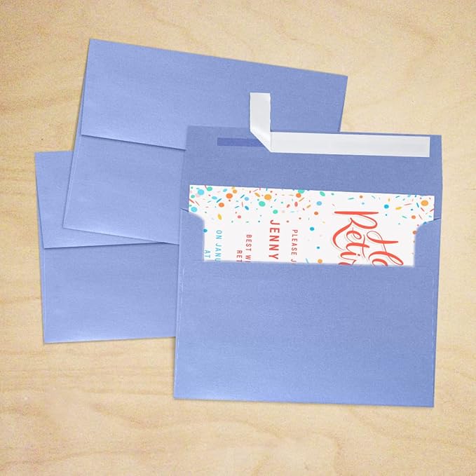 LUXPaper A7 Invitation Envelopes | Peel & Press | 5 1/4" x 7 1/4" | Vista Metallic | 80lb. Text | 500 Qty