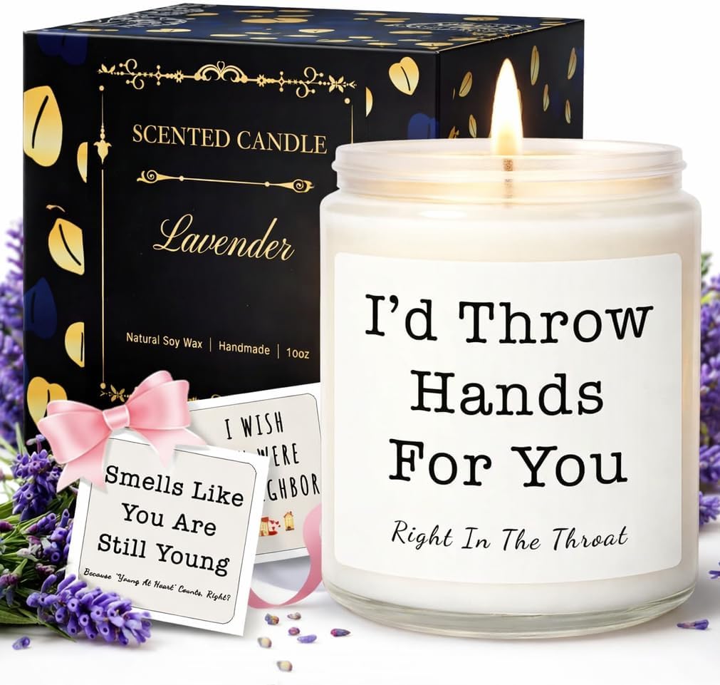 Gifts for Women, Birthday Gifts for Women, Unique Friendship Gift for Womens, Best Friend, Her, Sister, Bestie, Girlfriend, Mom, Funny Scented Candle with Replaceable Stickers