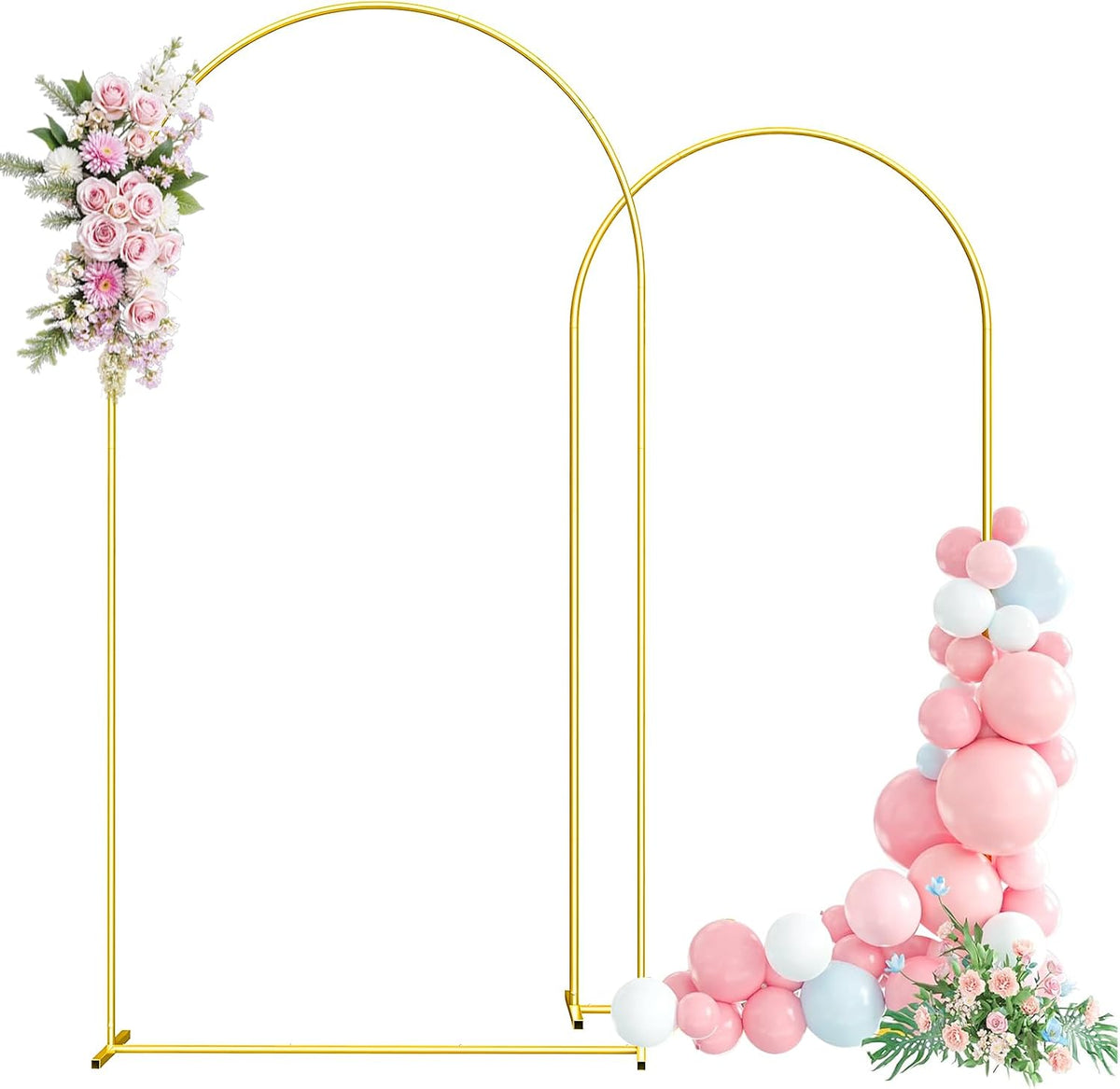metal arch backdrop stand, 7.2ft+6ft balloon arch stand, main product view