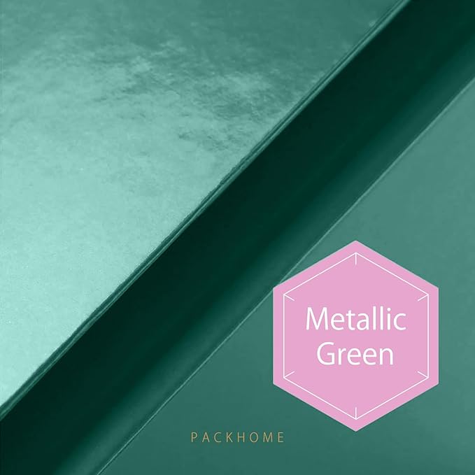 PACKHOME 6 Large Gift Boxes 13.5x10x3.5 Inches, Sturdy Shirt Boxes with Magnetic Lids for Multiple Occasions (Glossy Green)