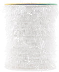 Mandala Crafts White Tinsel Garland - Thin Metallic Foil Glitter Mini Garland for Christmas Tree, Party, Wedding Decor, and Holiday Decorations