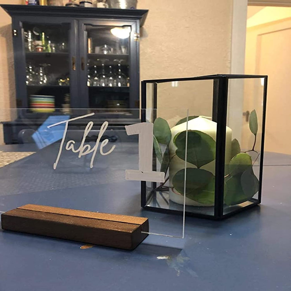 Clear Acrylic Place Card for Wedding 5"x7" Table Number Rack DIY Blank Sign Guest Book Menu List Signs Welcome Signs 10 Pack (5"x7" 10 Pack)