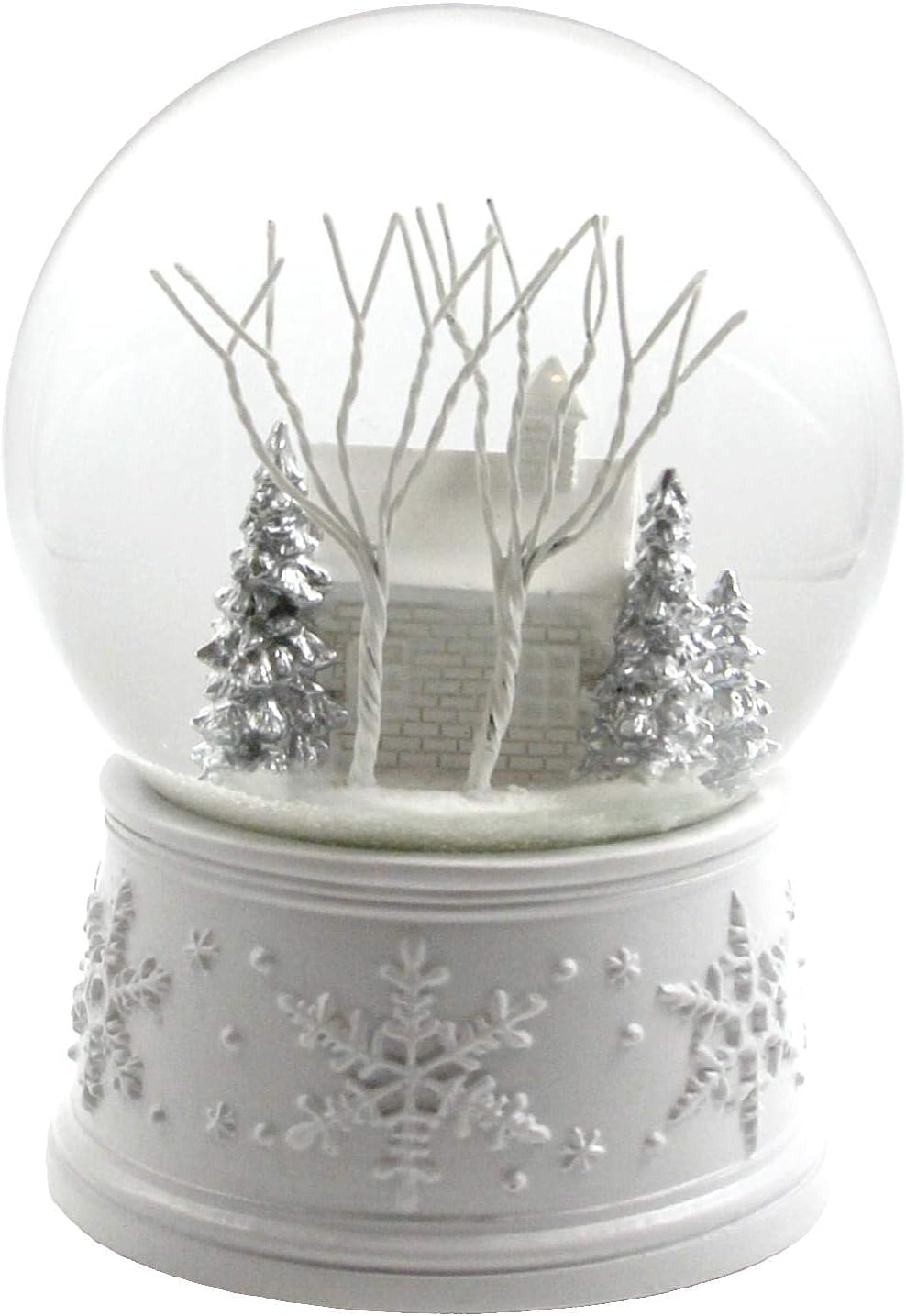 San Francisco Music Box White Christmas Musical Snow Globe