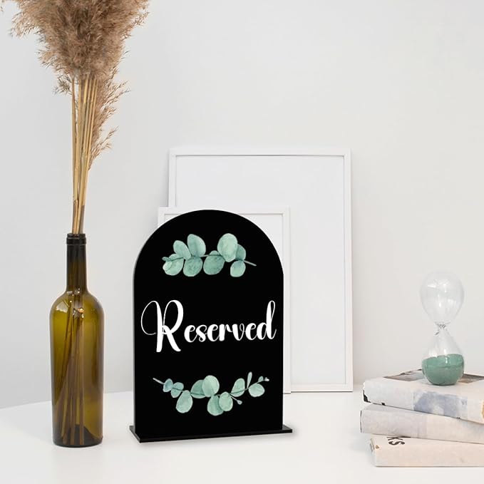 Black The Drinks are on Us Sign, Wedding Engagement Bridal Shower Party Decor for Reception Ceremony, Open Bar Signs, Weddings Table Acrylic Sign