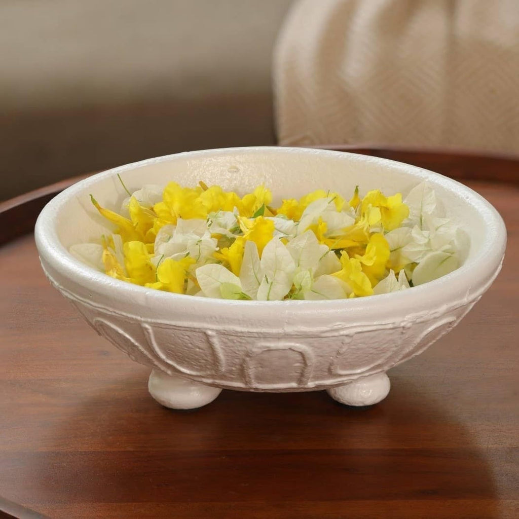 Home Decor Organic Pattern Terracotta Bowl - Stylish and Rustic Accent for Any Space