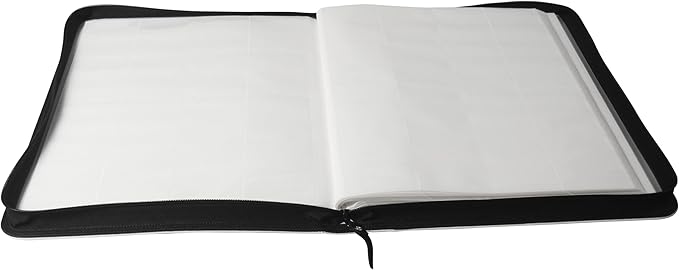 TopDeck TCG Binder - White, 16 Pocket Side Loading Card Binder, Compatible with Pokemon, Yu-Gi-Oh, Magic the Gathering, and More