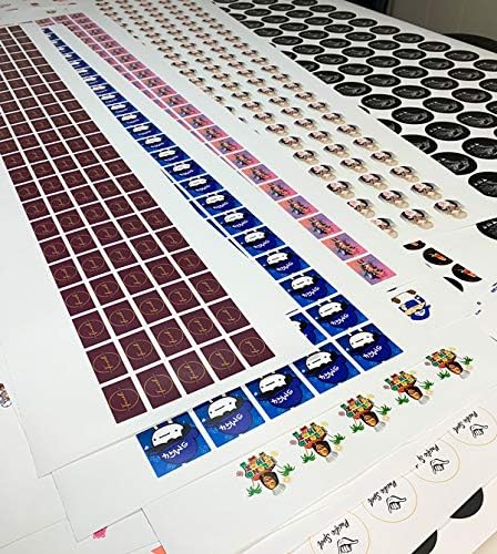80 Custom Personalized Stickers Labels Vinyl Waterproof, Made USA, Made Any Name,Text, Image, Logo 4" Contour Cut