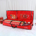 Premium Gift Storage Bag Christmas Wrapping Paper Christmas Accessories Storage Large Capacity Storage Bag(Red)