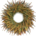 26" large artificial fern leaves fall wreath for, main product view