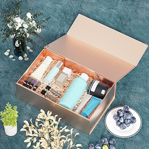 ryddoy 5pack rose gold gift box,9.5x6x3'' gift boxes, package contents