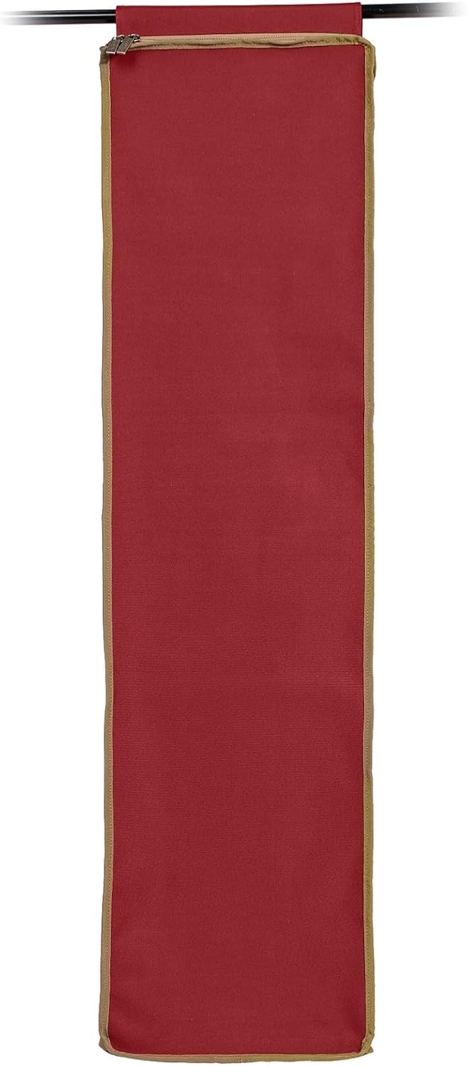 Covermates Keepsakes Hanging Gift Wrap Storage Bag - Holds up to 20 Rolls - Interior Pockets for Accessories - Holiday Storage, Red
