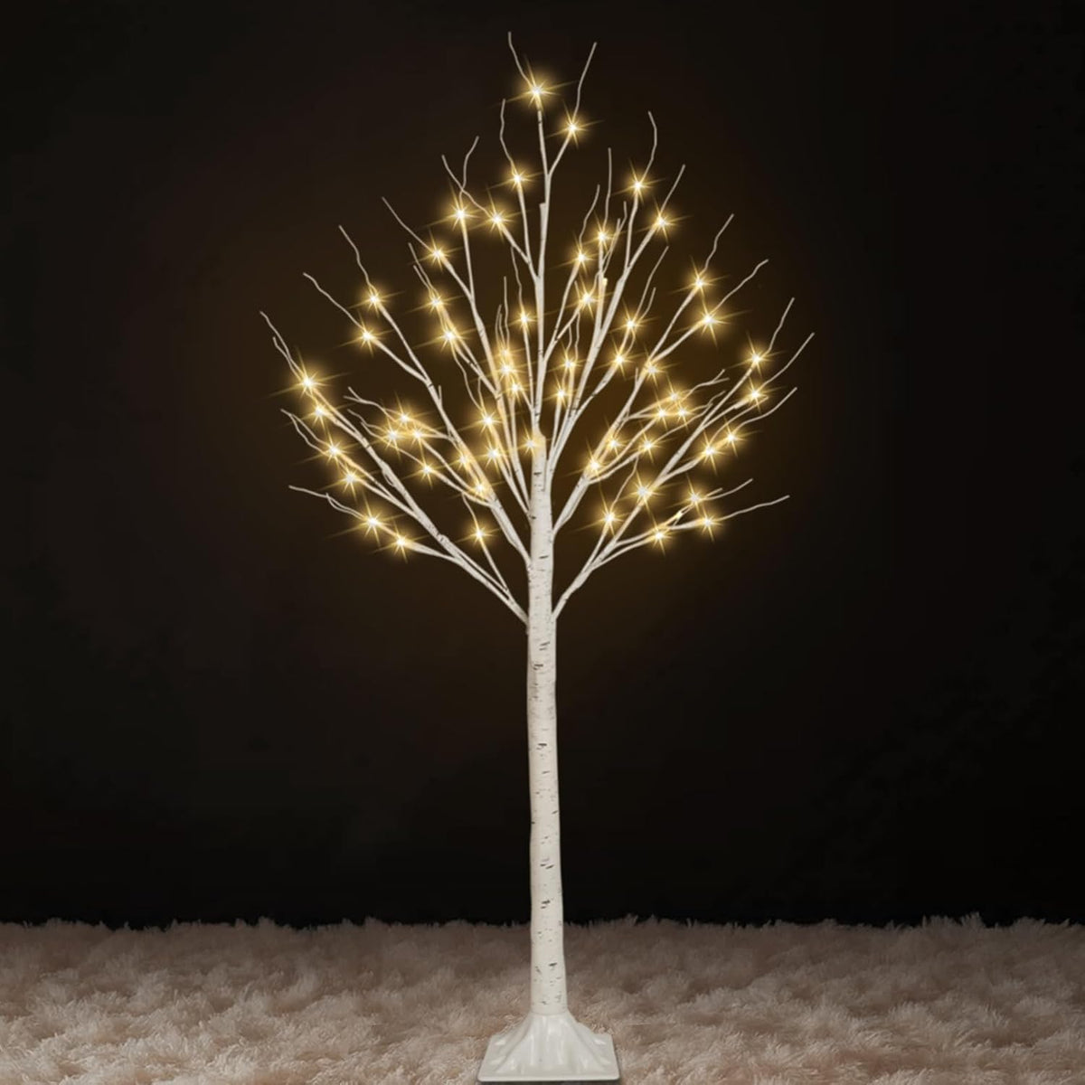 4ft lighted birch trees, 48 led twinkling trees, main product view