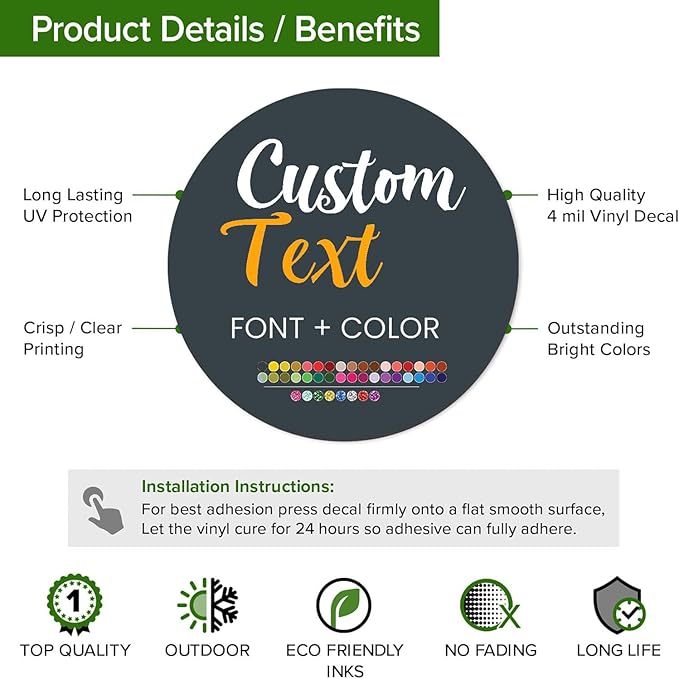 Custom Stickers for Weddings, Birthdays & Businesses - Personalized Labels with Your Logo - Waterproof, Fade and Heat Resistant - Pack of 100-1000 (Custom Text, 3.5 Inch)