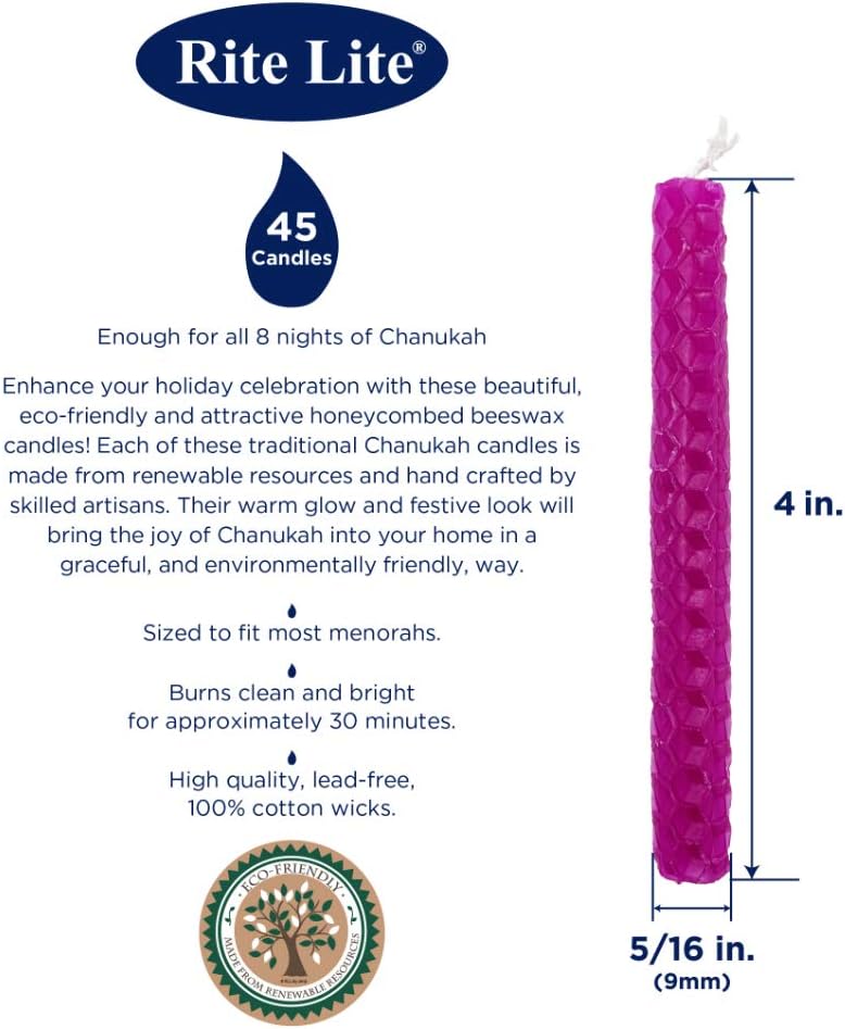 Honeycomb Beeswax Chanukah Candles