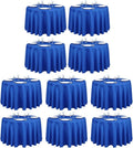 LTC LINENS 10 Pack 108 Inch Round Tablecloths Royal Blue - Bulk for 48 Inch Round Table Floor Length - Wrinkle Resistant Polyester Fabric Cloth for Wedding