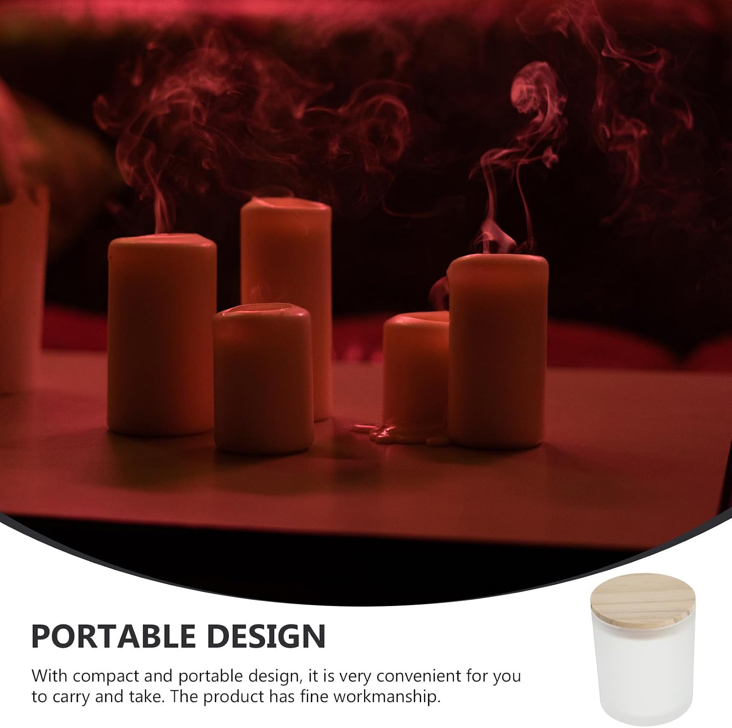 2pcs Creative Glass Candle Cups with Pine Covers Empty Candle Holders for Wedding and Banquet Decor Portable and Easy to Carry for Aromatherapy and Home