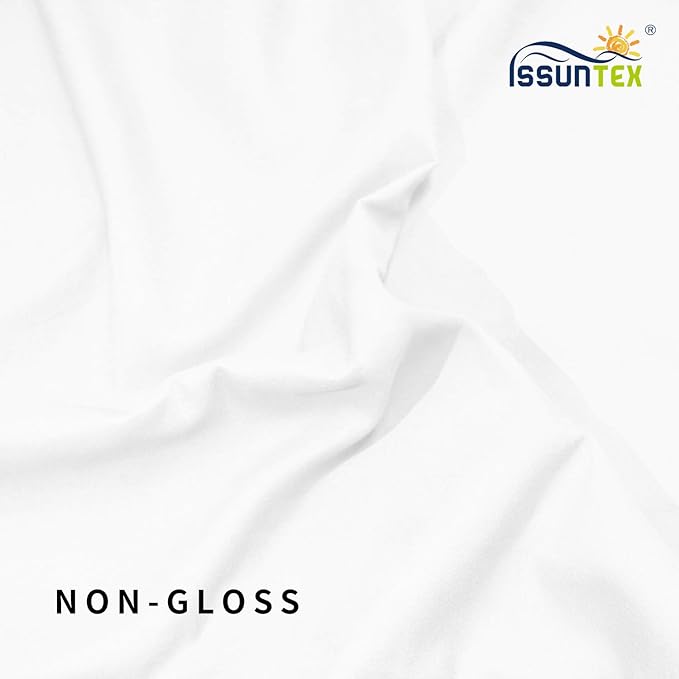 ISSUNTEX 6X9 ft Background Polyester Backdrop, Photo Studio, Collapsible High Density Screen for Video Photography and Television-White