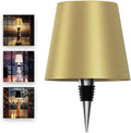 Wireless LED Bottle Lamp - 100% Waterproof, Adjustable Brightness & Light Temperature 3000-6000K, Rechargeable (Mat Gold)