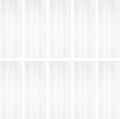 10 Pack White Foil Curtain Backdrop 3.2ft x 9.8ft Black Metallic Tinsel Foil Fringe Curtains Streamer Photo Booth Backdrop for Birthday Party Engagement Bachelorette Party Decorations (White)