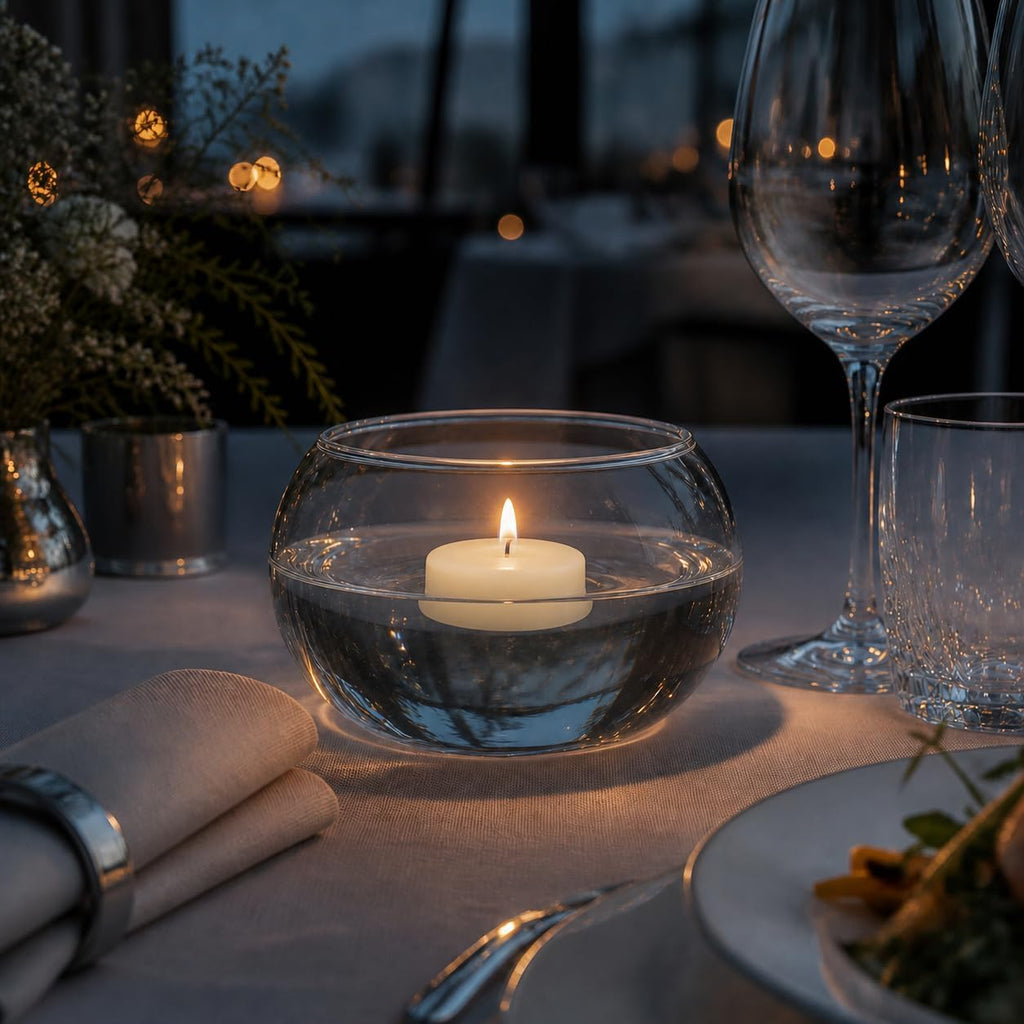 yummi Case of 18 3" Ivory Floating Candles