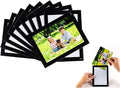 Magnetic Picture Frames with Black Border(5"X7",10 Pack),Magnet Photo Pockets/Holder, Decorations for Home/Office/School/Classroom/Party/Lockers/Fridge