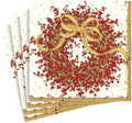 Caspari Pepperberry Paper Cocktail Napkins - Four Packs of 20