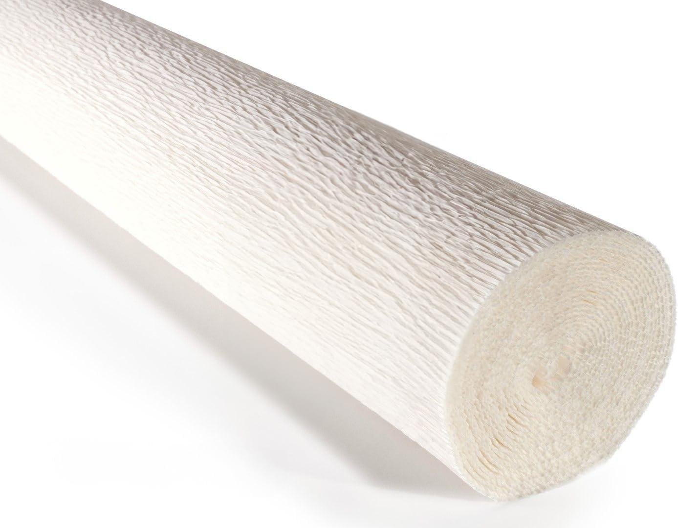Cartotecnica Rossi 140g 17 Inch Wide 8.2ft Long Italian Crepe Paper Rollfor Wedding Ceremony Various Large Festivals Decoration (White（900）)