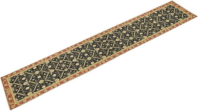Vintage Morris Floral Table Runner, Boho Rustic Farmhouse Flower Pattern for Home Kitchen Table Decor Dining Coffee Room Party Decor 13x108in