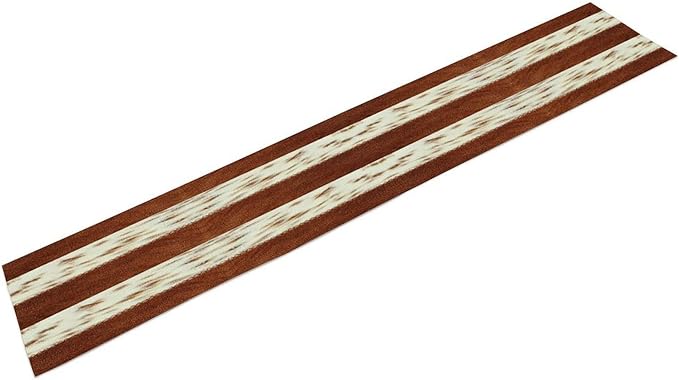 Cow Patchwork Print Table Runner, Brown Country Farm Animal Fur Skin Farm Safari Wildlife Pattern Table Runner for Dinner Dinning Home Kitchen Living Room Party Holidays Setting, 13x120 Inch