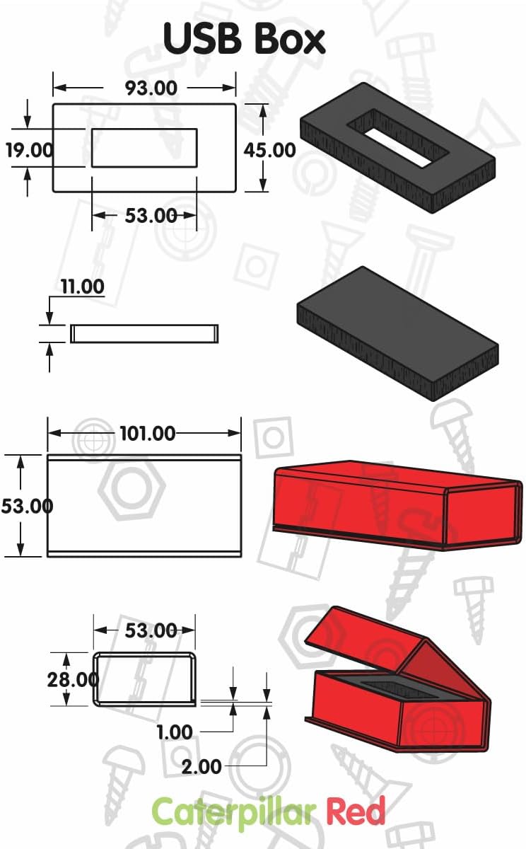 silver grey magnetic usb presentation gift boxes, flash showing dimensions