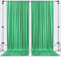 AK TRADING CO. 10 feet x 10 feet Polyester Backdrop Drapes Curtains Panels with Rod Pockets - Wedding Ceremony Party Home Window Decorations - Kelly Green
