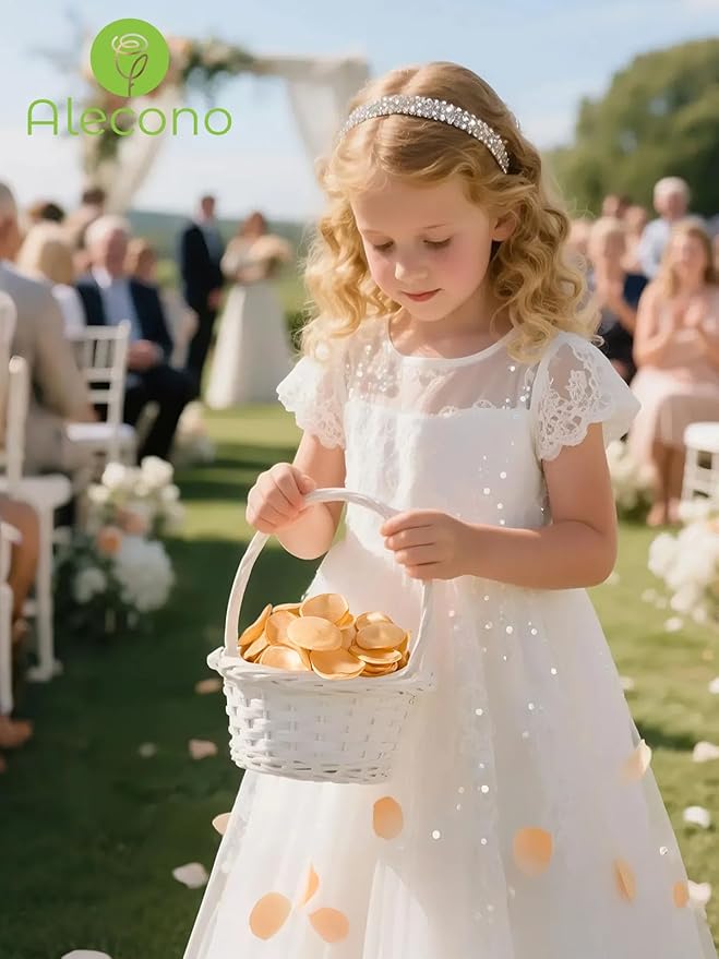 Alecono 𝟲𝟬𝟬𝙋𝙘𝙨 Silk Rose Petals, Fake Champagne Golden Petals for Wedding Proposal Flower Girl Basket, Flower Petals to Throw at Wedding Birthday Party Decoration