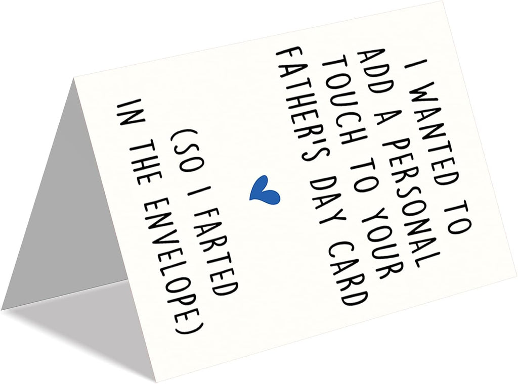 Fathers Day Card, Funny Fathers Day Card Gifts Decorations for Dad from Daughter Son Kids, Happy Father's Day Cards Gifts Ideas, Hilarious Joke Father's Day Cards for Dad
