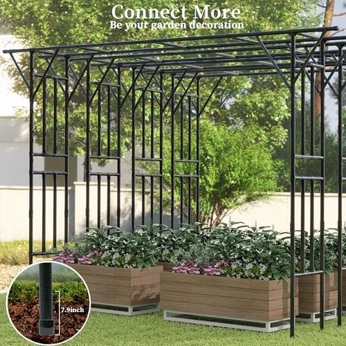 flat top garden arch trellis 11ft x 9ft, package contents