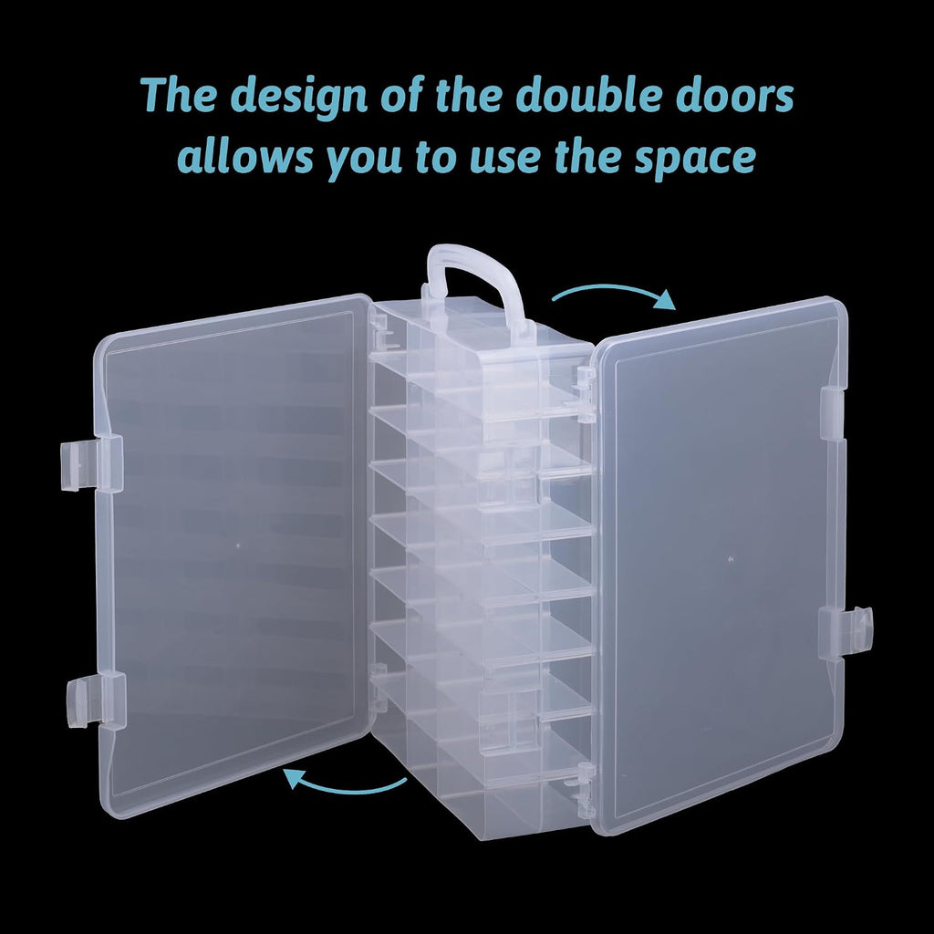 48 slots mini brand storage case with mini showing dimensions