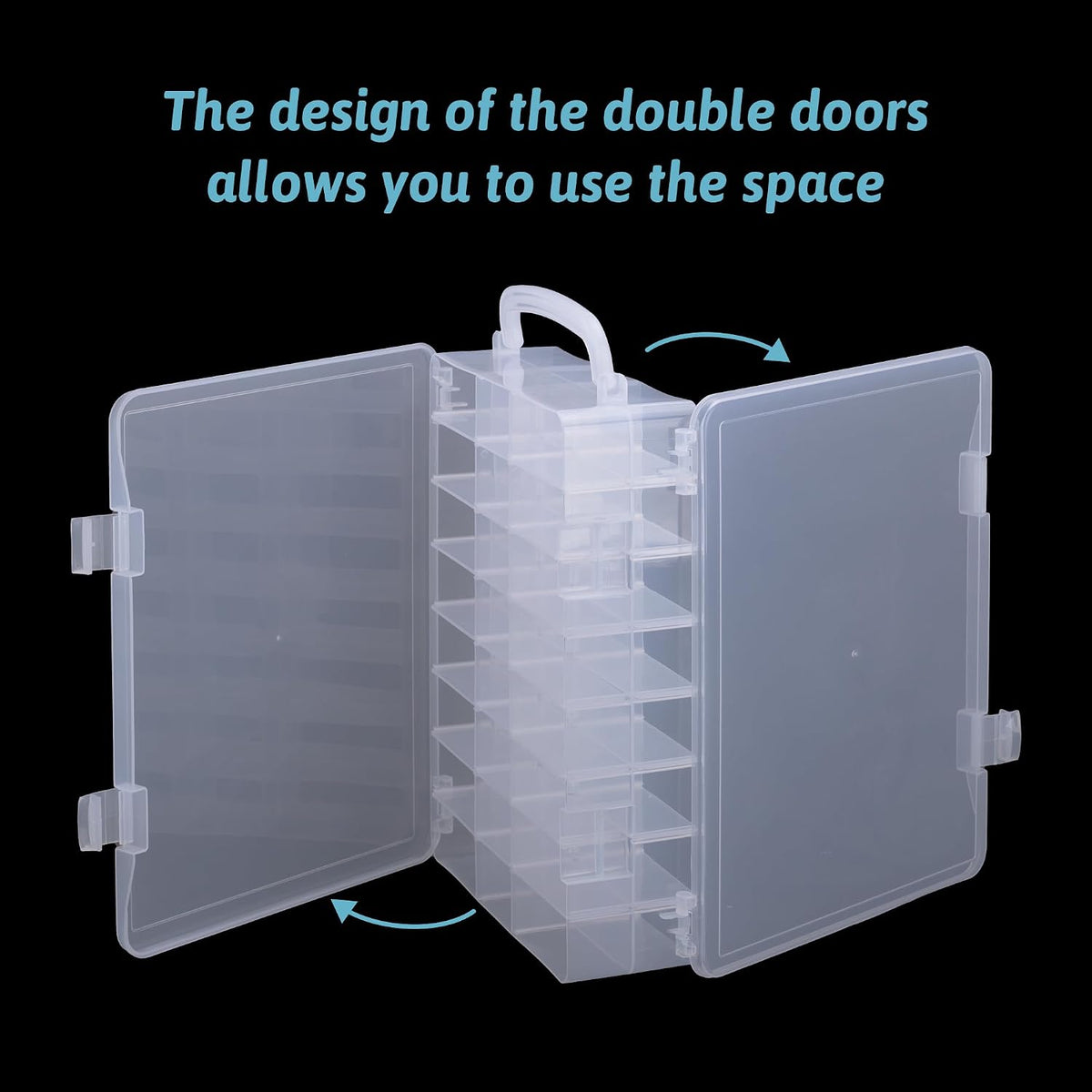 48 slots mini brand storage case with mini showing dimensions