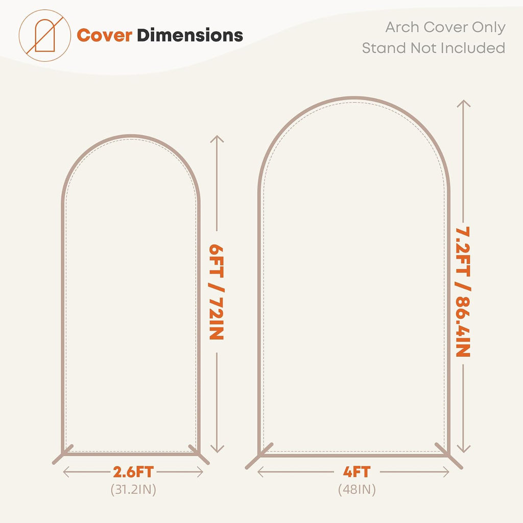 gold black glitter arch backdrop cover 2set 6 showing dimensions
