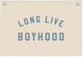 Boys Room Decor, Long Live Boyhood Banner, Baby Boy Shower Decorations, Linen Canvas Banner Wall Hanging Flag Decor for Toddler Boy Room Nursery Playroom 20x30