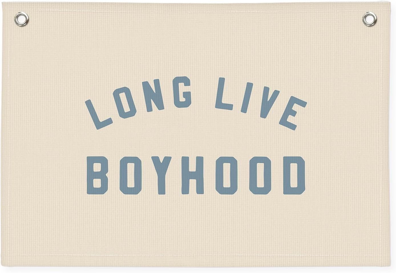 Boys Room Decor, Long Live Boyhood Banner, Baby Boy Shower Decorations, Linen Canvas Banner Wall Hanging Flag Decor for Toddler Boy Room Nursery Playroom 20x30