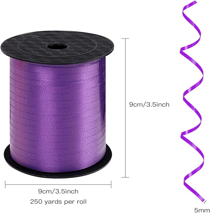7 Pack Curling Ribbon - 1750 Yards Crimped Balloon Ribbon - Gift Wrap & Crafts (Colorful) For Mothers Day, Birthday, Wedding, Party Decoration