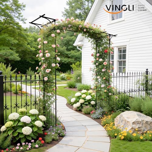 vingli garden arbor, arch archway for wedding ceremony, view 9