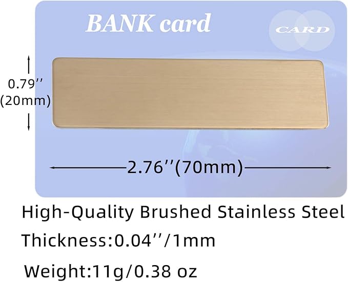 Stainless Steel Bronze Custom Name Tags with Pin or Magnet Adhesive Tape,Personalized,Customizable Name Tags,Custom ID Badge for Employee,Workers,Cops, Nurses, Doctors,Teachers(Rosegold)