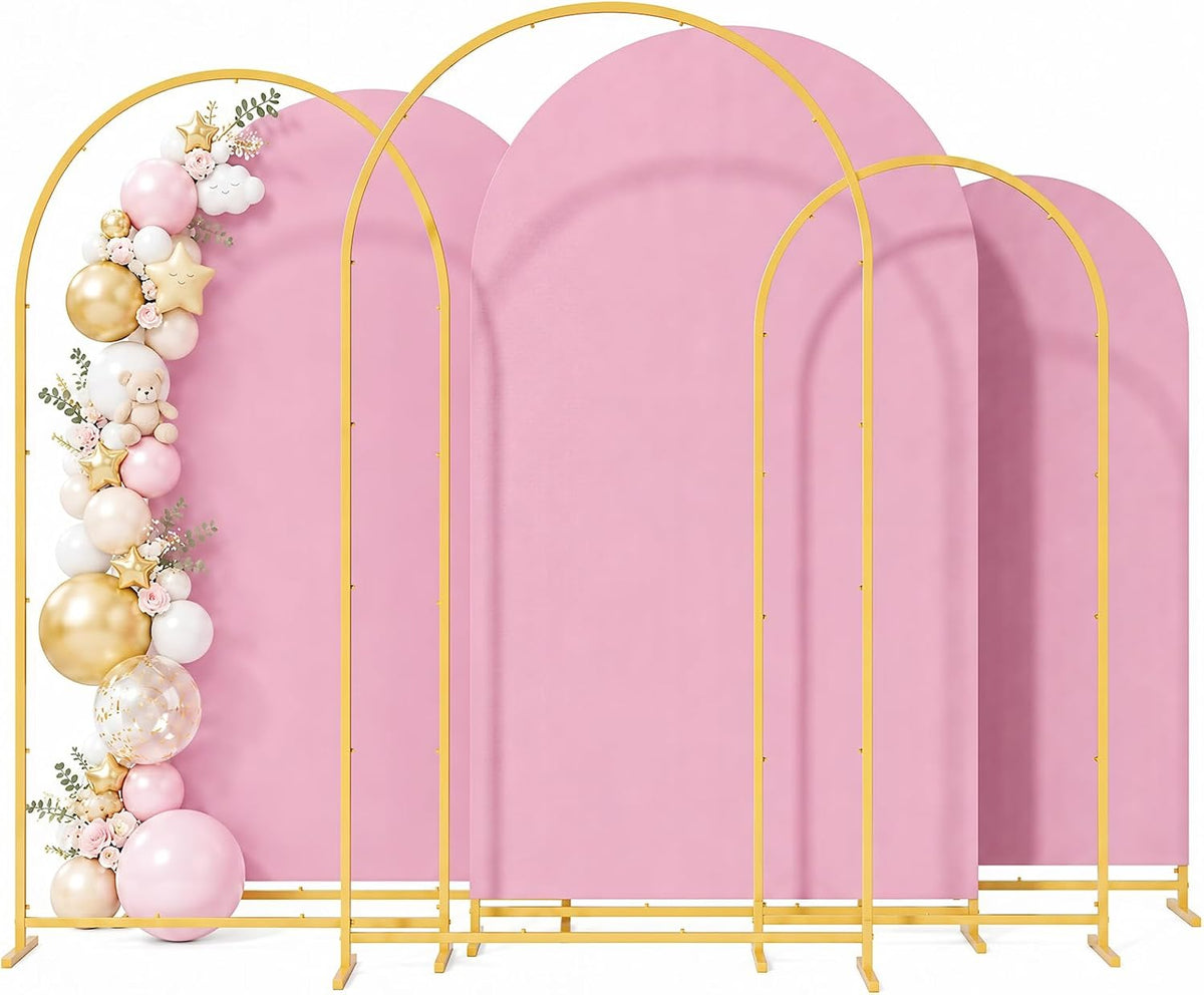 6+6.6+7.2ft arch backdrop stand, 3pcs metal background frame, main product view