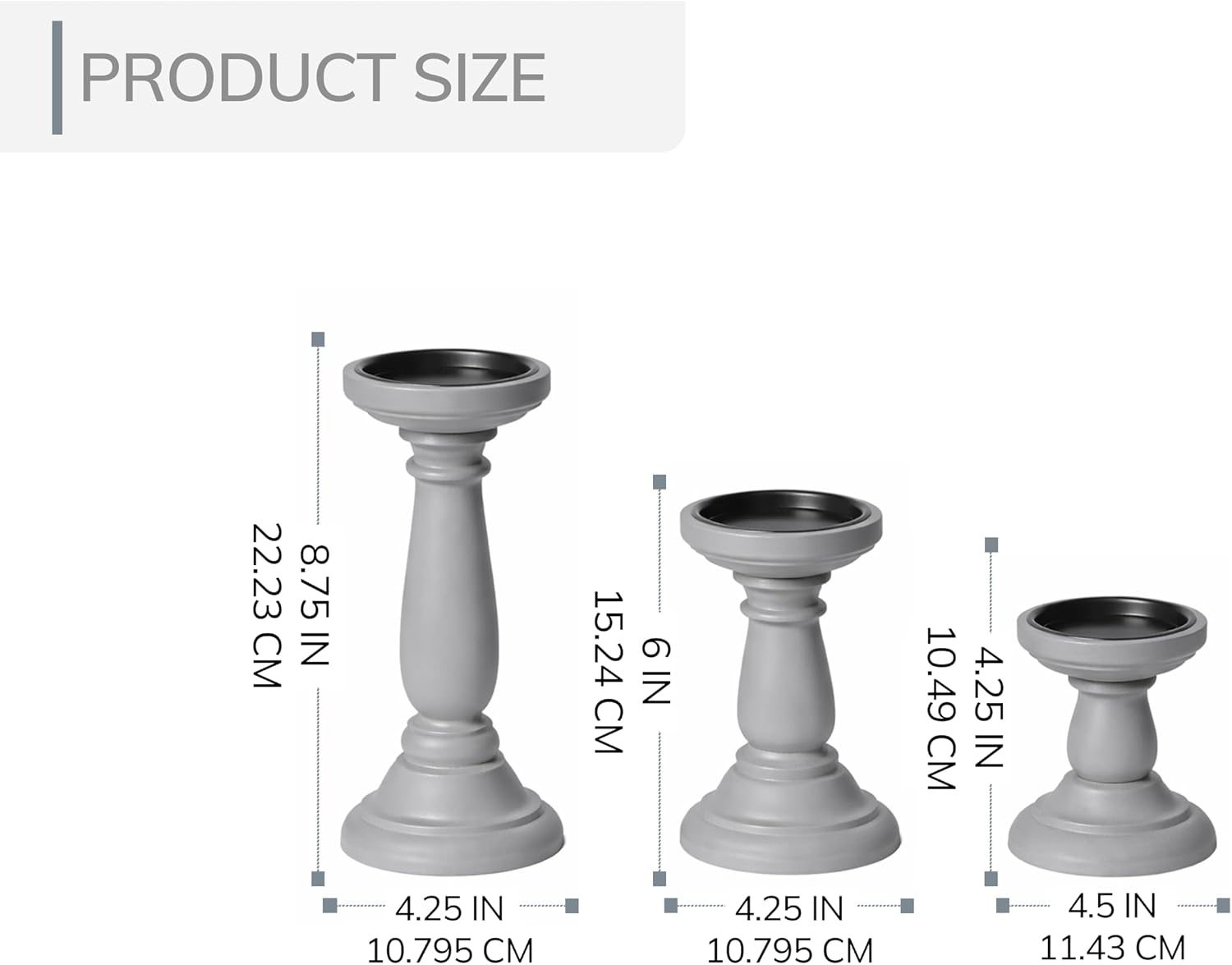 LUX Candle Holder Set of 3
