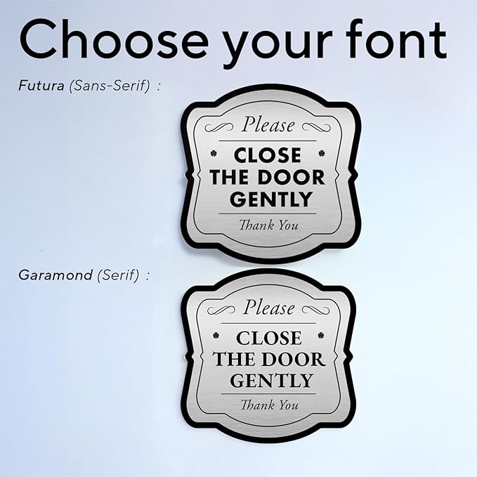 Custom Personalized Aluminum Outdoor Metal Signs, Waterproof & Made In USA - Design 3 Metallic Silver 12x12 inches Driveway Sign
