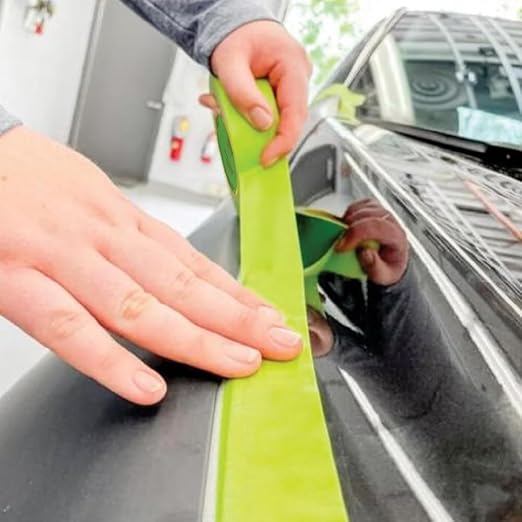 LAUCO DINOGREN High Performance Automotive Masking Tape – 2 Inch x 60 Yards (5 Rolls) – Green Tape for Car Paint, Body Shop Use, Clean Removal, Heat & Water Resistant, Multi-Surface Crepe Backed