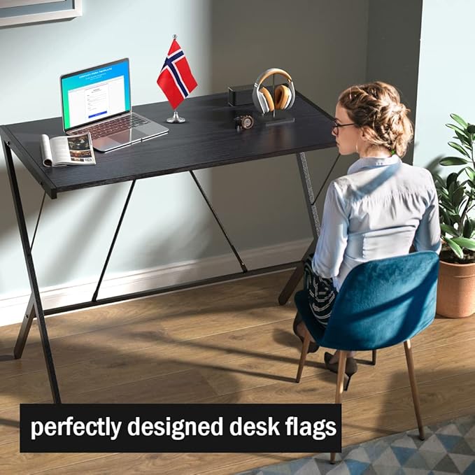Norway Flag Norwegian Flags, Small Mini Norwegian Desk Flag, Used for Table Office Classroom Home Patriotic Events Decorations